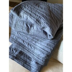 Boll & Branch Signature Textured Quilt ORGANIC COTTON BLUESTONE KING/CAL KING